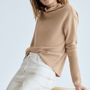 Aritzia Cyprie Merino Wool Mock Neck Sweater